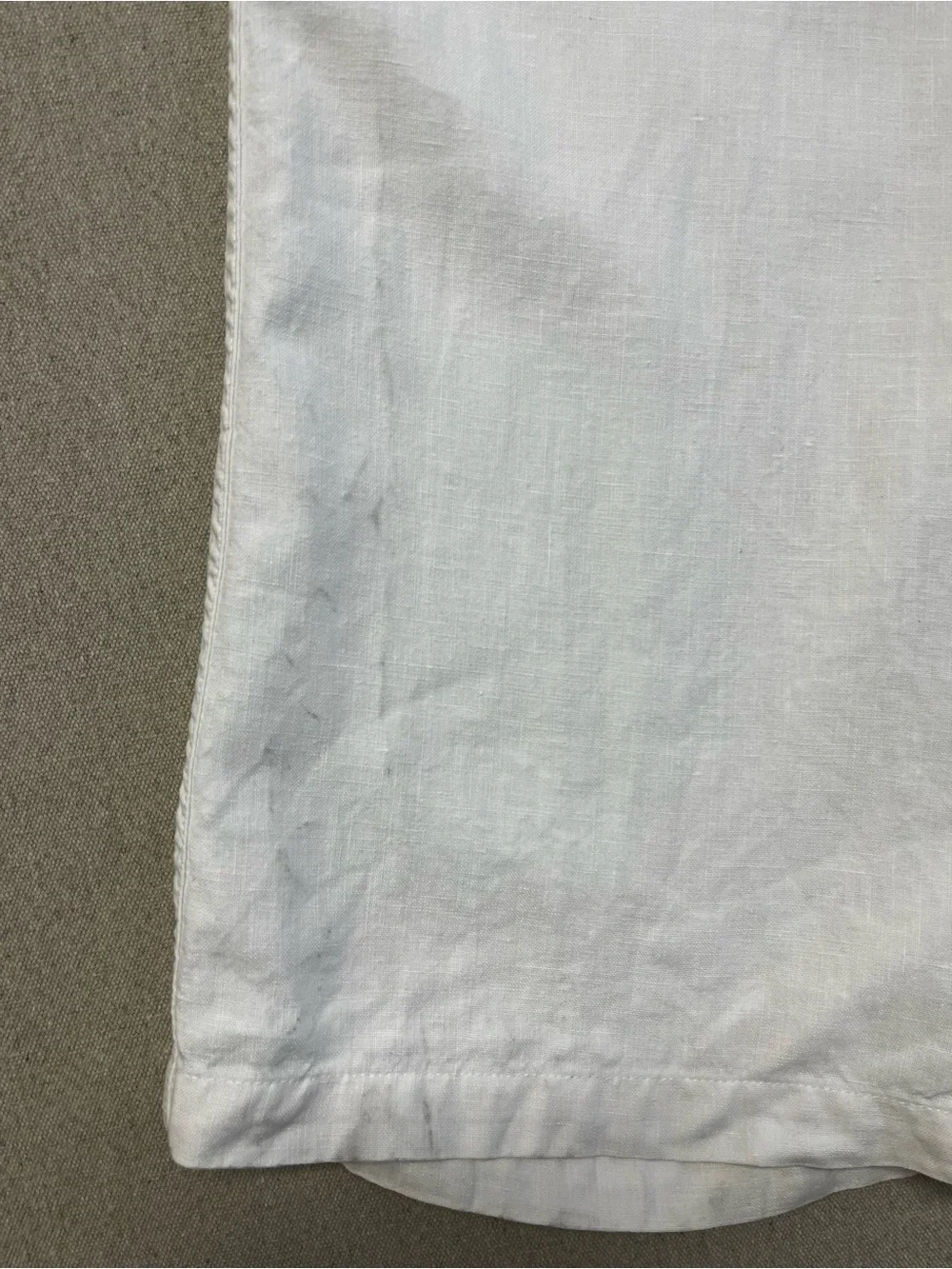 Banana Republic White Linen Drawstring Pants Women’s Size 12 Wide Leg